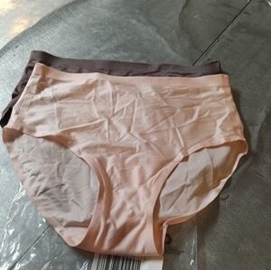 Breezies Woman's Invisible Comfort Fell Brief Panty 2 Pack Medium Nwt